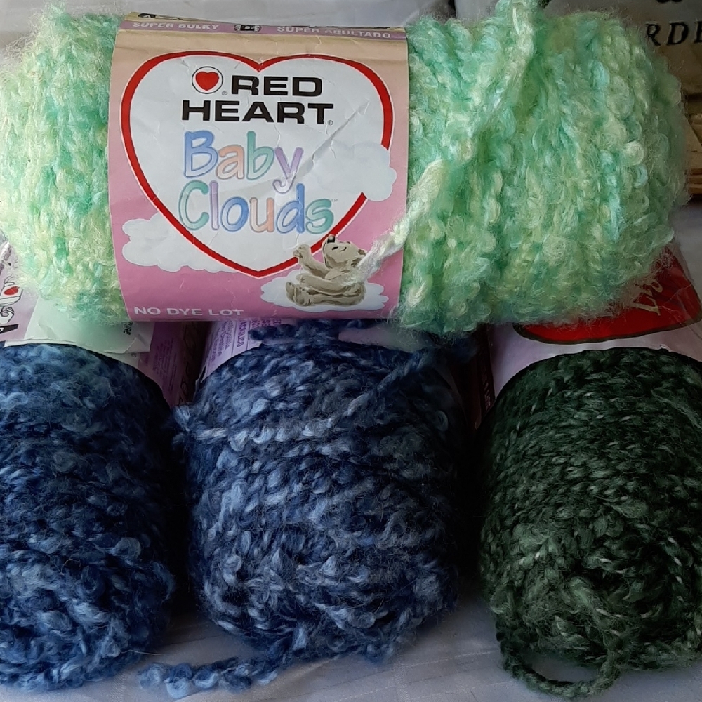 Red Heart Baby Clouds Yarn Bundle